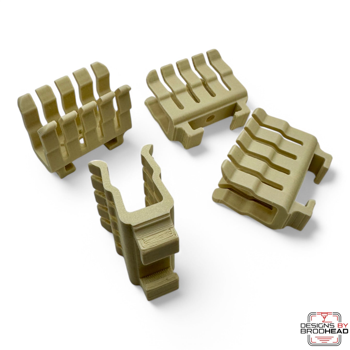 Brodhead Bass Clips – Custom 3D Printed Mallet Holder Clips for Marching Bass Drums (BMH-100 Style Compatible)