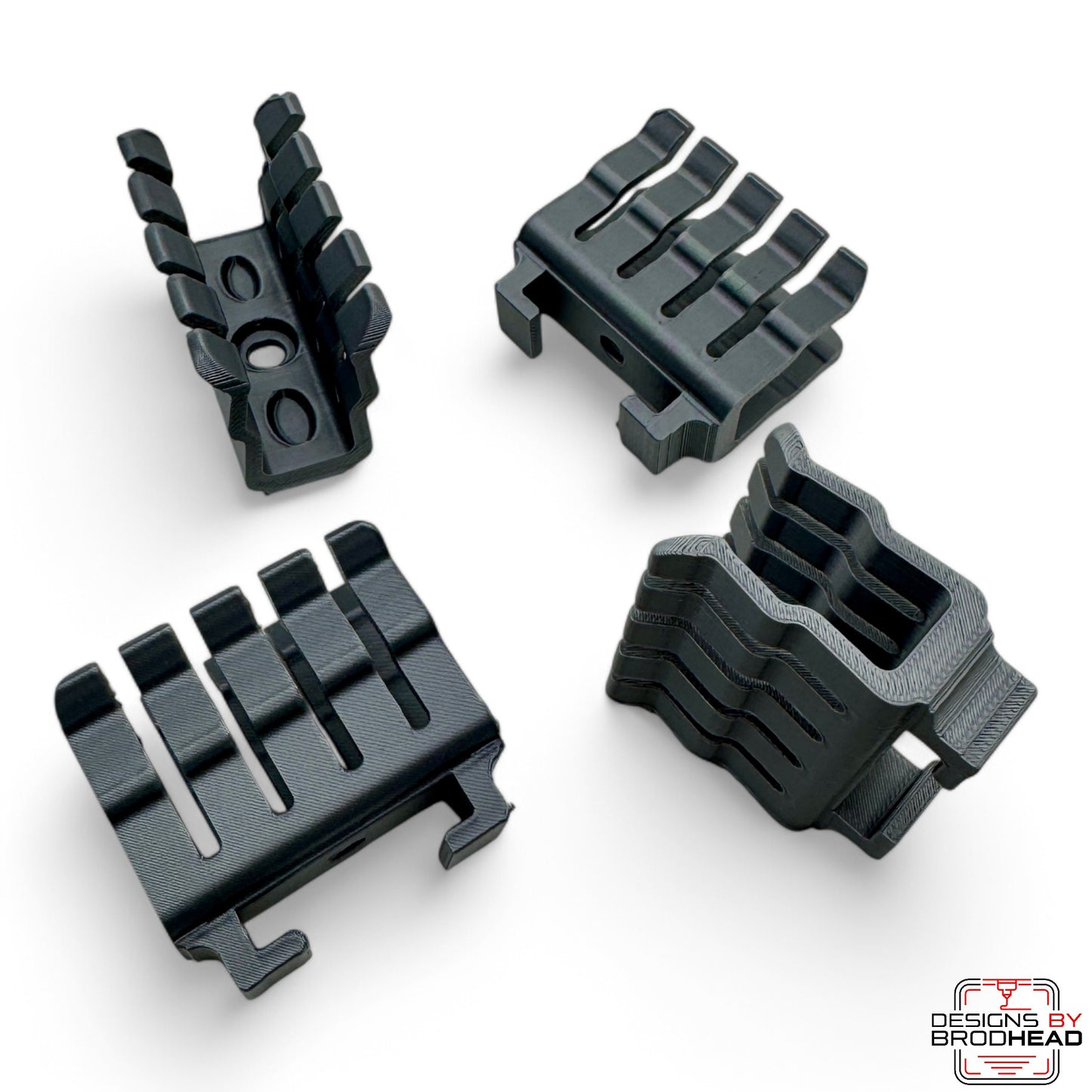 Brodhead Bass Clips – Custom 3D Printed Mallet Holder Clips for Marching Bass Drums (BMH-100 Style Compatible)