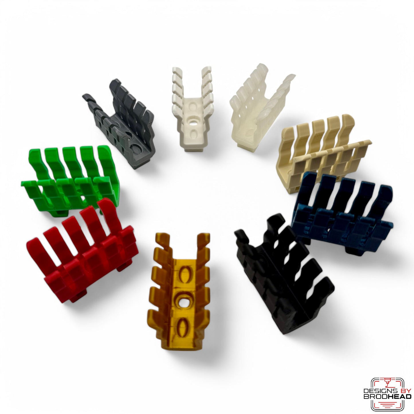 Brodhead Bass Clips – Custom 3D Printed Mallet Holder Clips for Marching Bass Drums (BMH-100 Style Compatible)