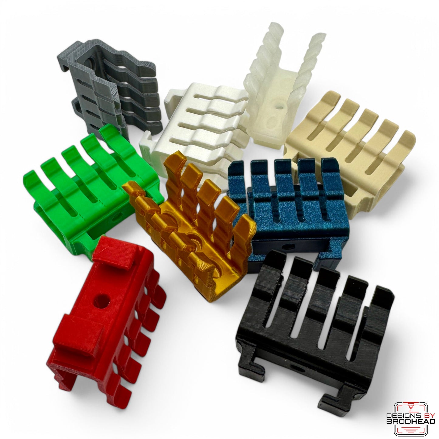Brodhead Bass Clips – Custom 3D Printed Mallet Holder Clips for Marching Bass Drums (BMH-100 Style Compatible)