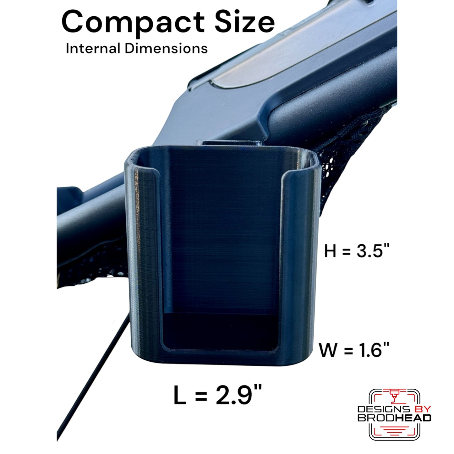 RangeLock NEW V2 Rangefinder Mount – Golf Push Cart Rangefinder Holder (Fits CaddyTek & More) ***PATENT-PENDING***