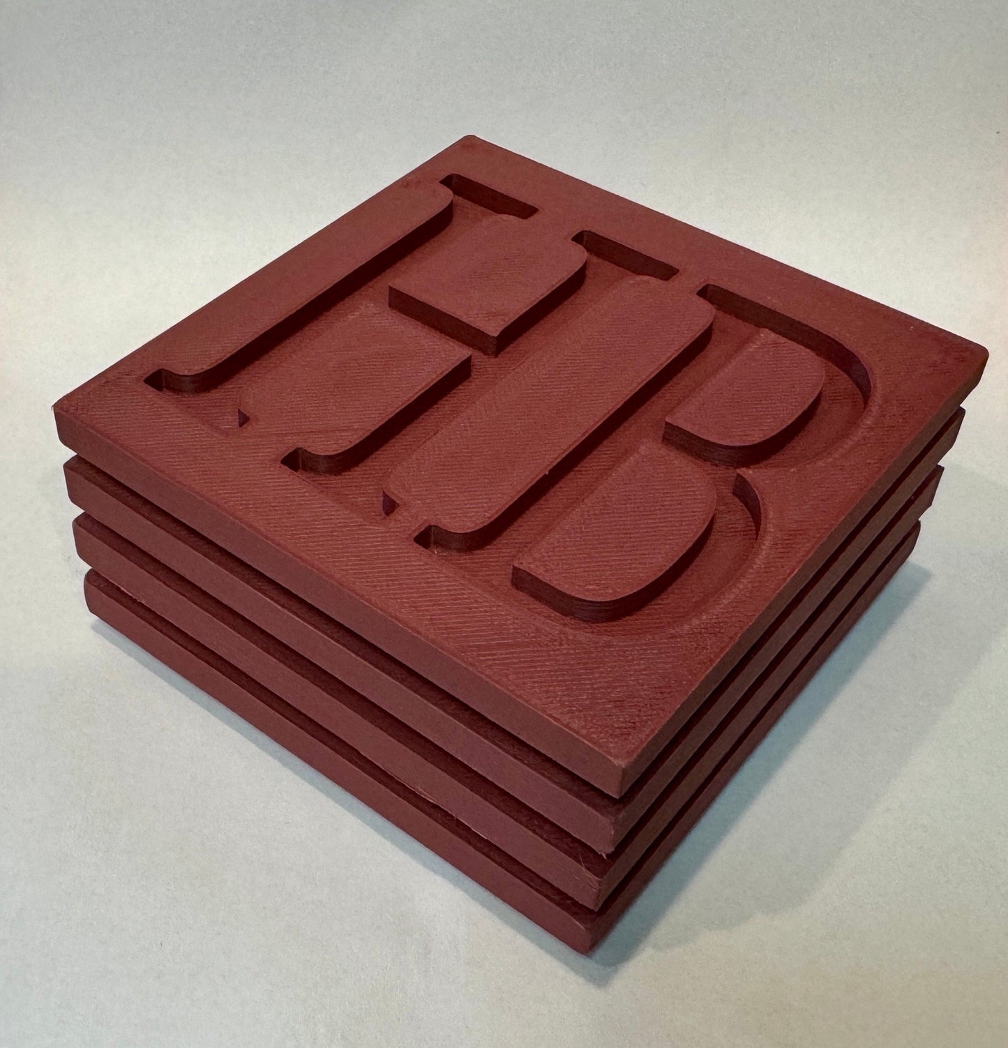 Holy Bass 3D-Printed Coaster Set with Holder β Non-Slip, Food-Safe, Perfect for Percussion Fans!