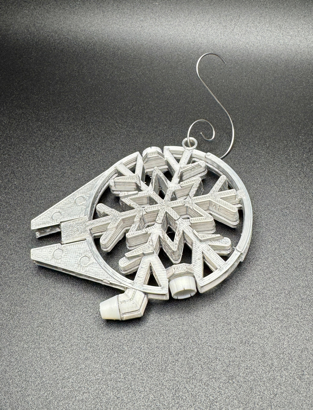 Millennium Falcon Snowflake Ornament – 3D Printed Star Wars Christmas Tree Décor