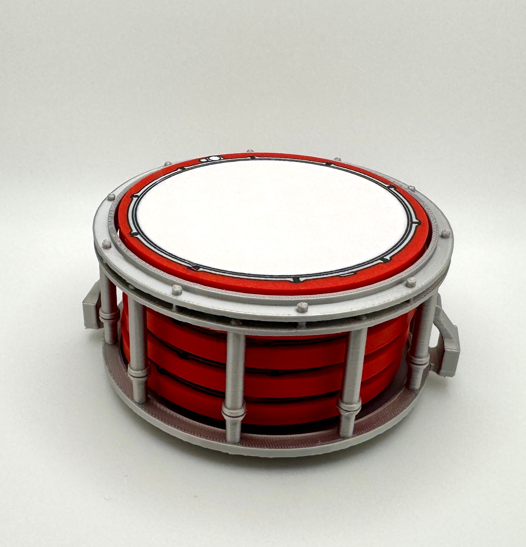 Snare Drum Coaster Set – 21+ Color Options & Personalized Logos