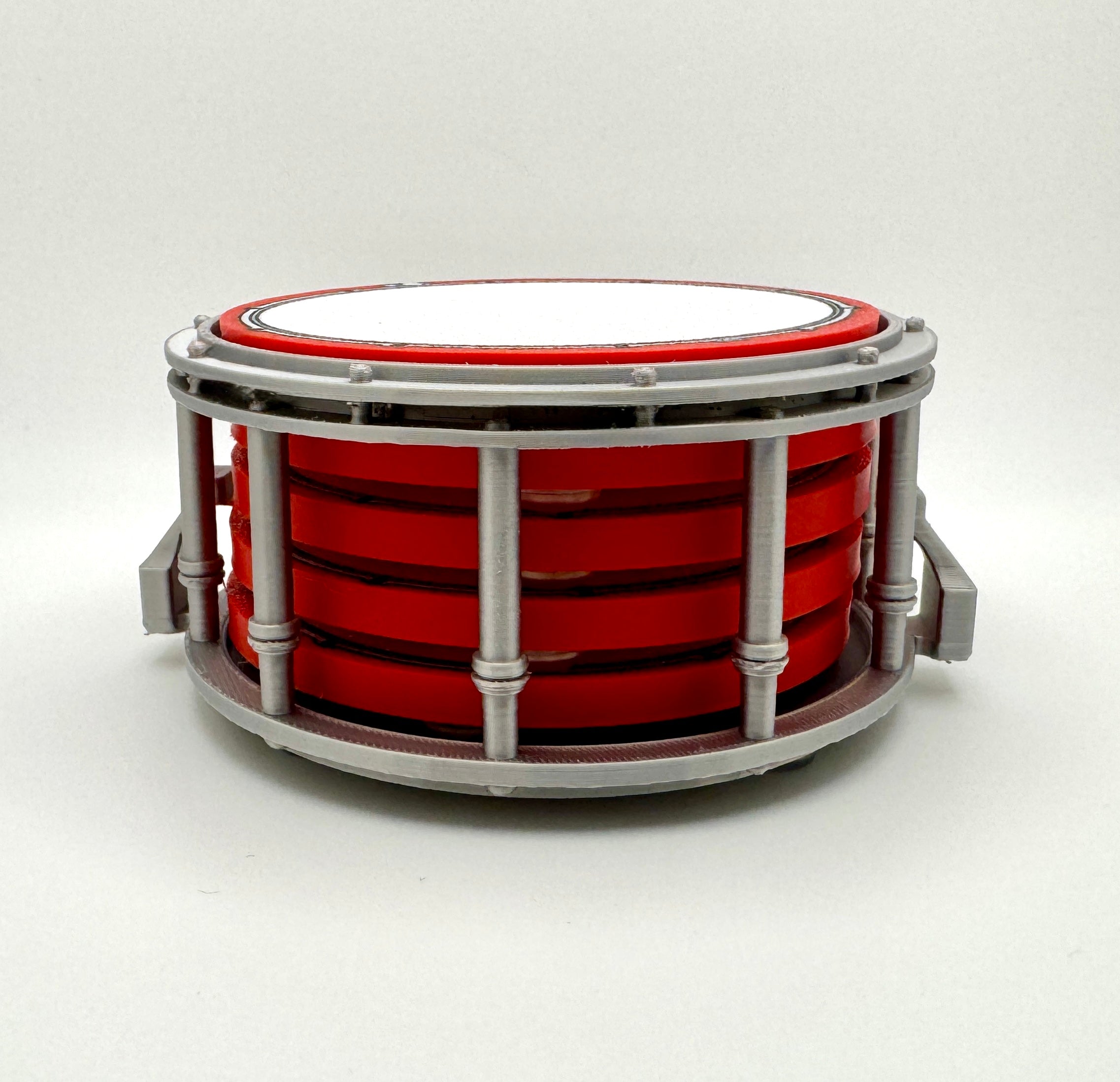 Snare Drum Coaster Set – 21+ Color Options & Personalized Logos