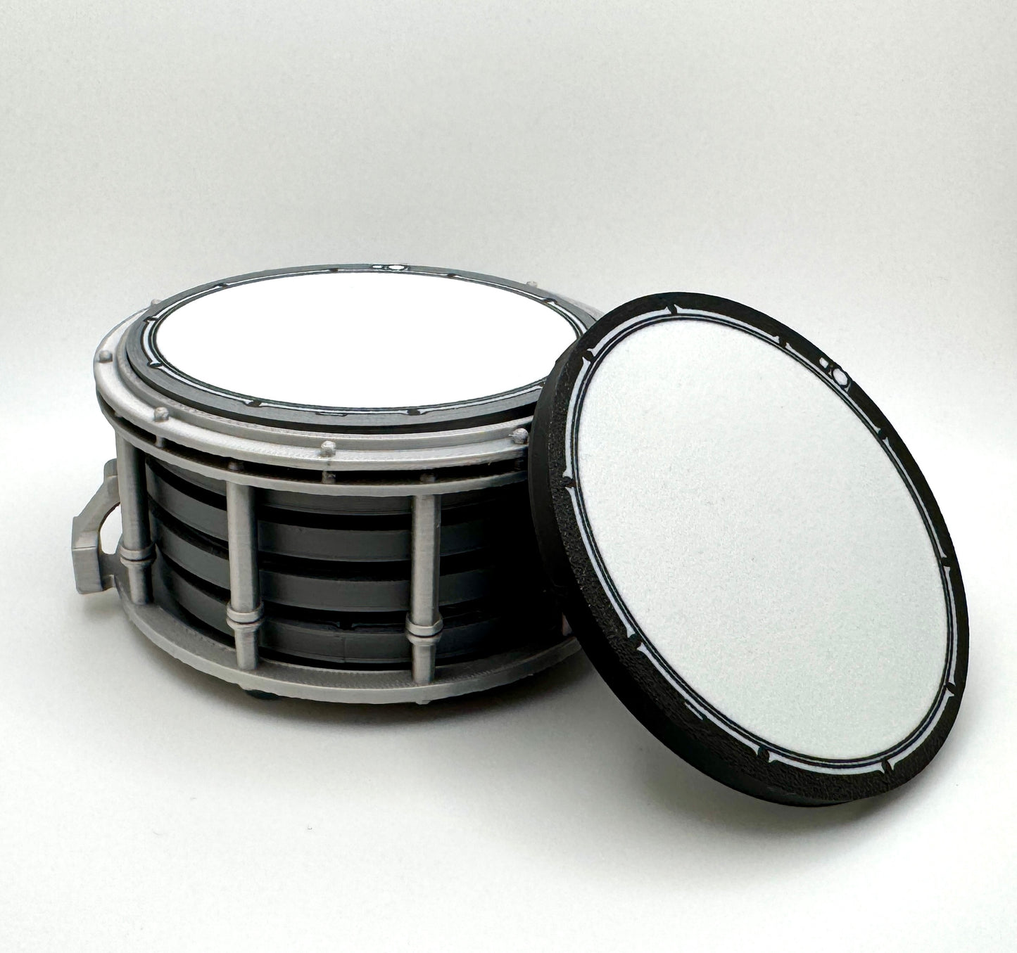 Snare Drum Coaster Set – 21+ Color Options & Personalized Logos