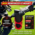 BottleLock reinforced V2 bottle holder installed on a golf push cart
