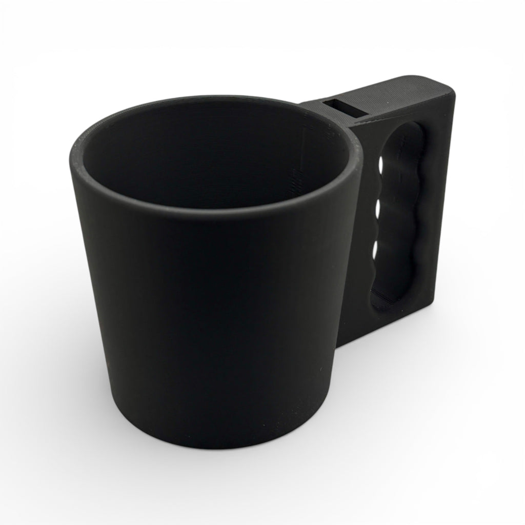 Ice Cream Pint Holder with Spoon Slot – 3D Printed Comfort Grip Mug for 16oz Pints