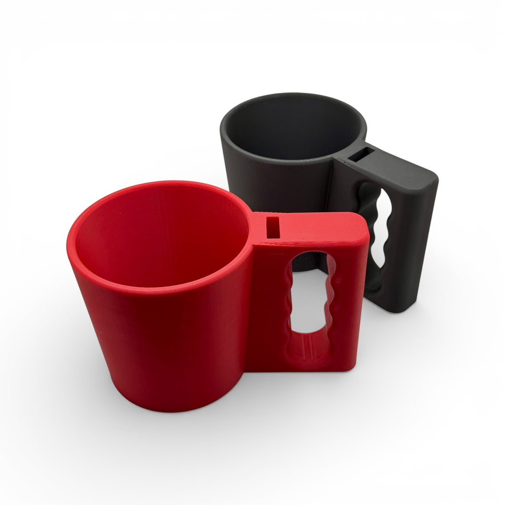 Ice Cream Pint Holder with Spoon Slot – 3D Printed Comfort Grip Mug for 16oz Pints