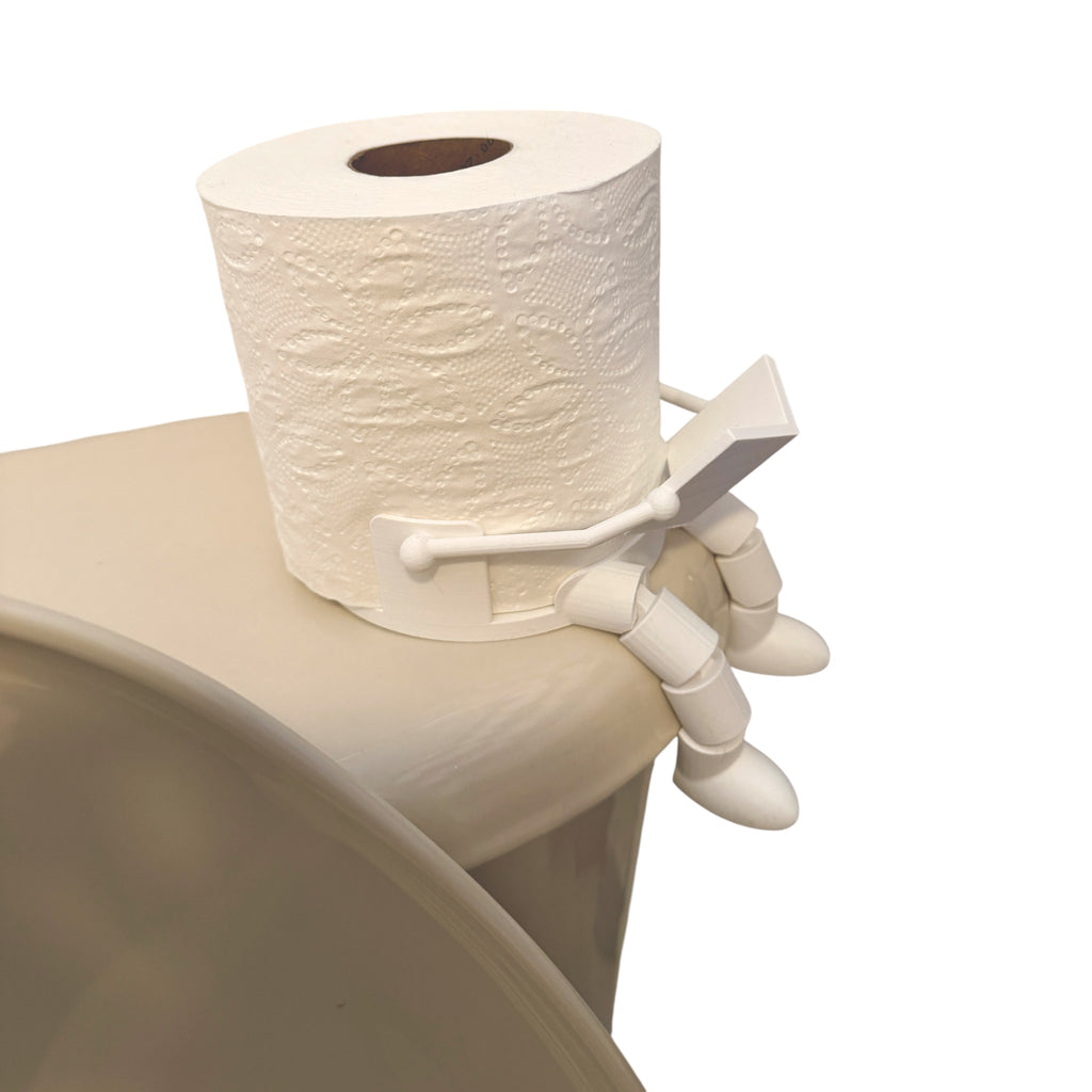 Funny Reading Toilet Paper Holder – 3D Printed Bathroom Decor Gift (Reading Roll Buddy)