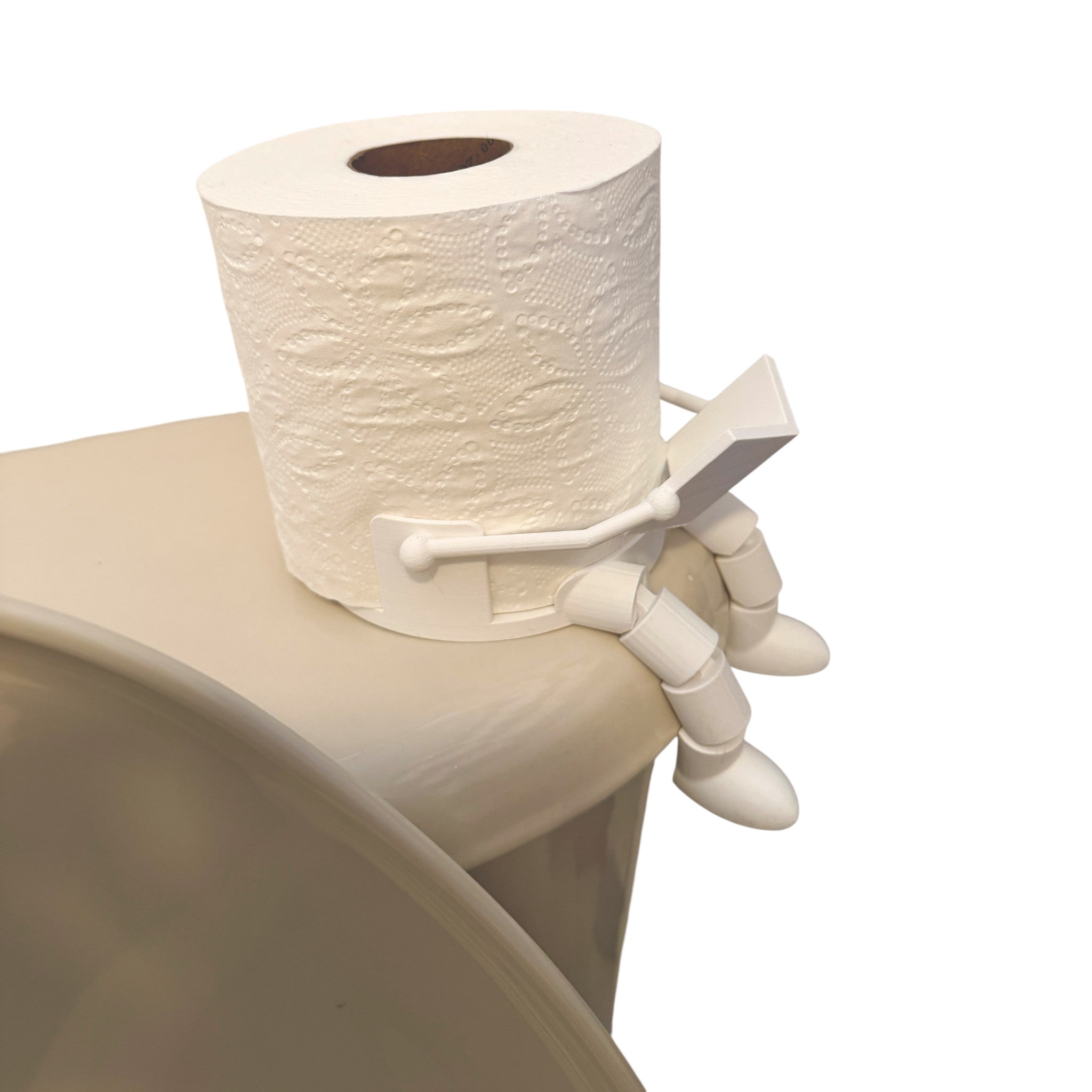 Funny Reading Toilet Paper Holder – 3D Printed Bathroom Decor Gift (Reading Roll Buddy)