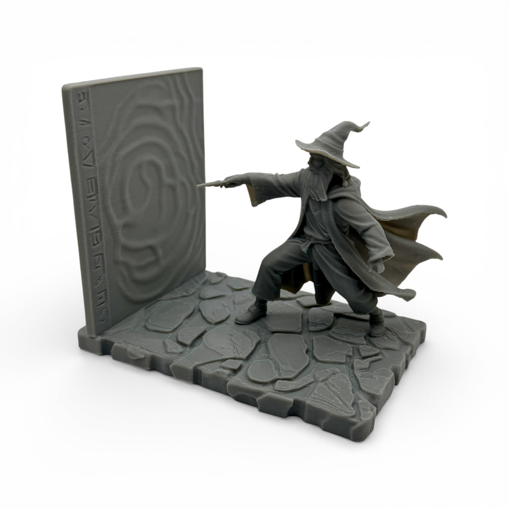 Wizard Bookend – 3D Printed Fantasy Shelf Decor
