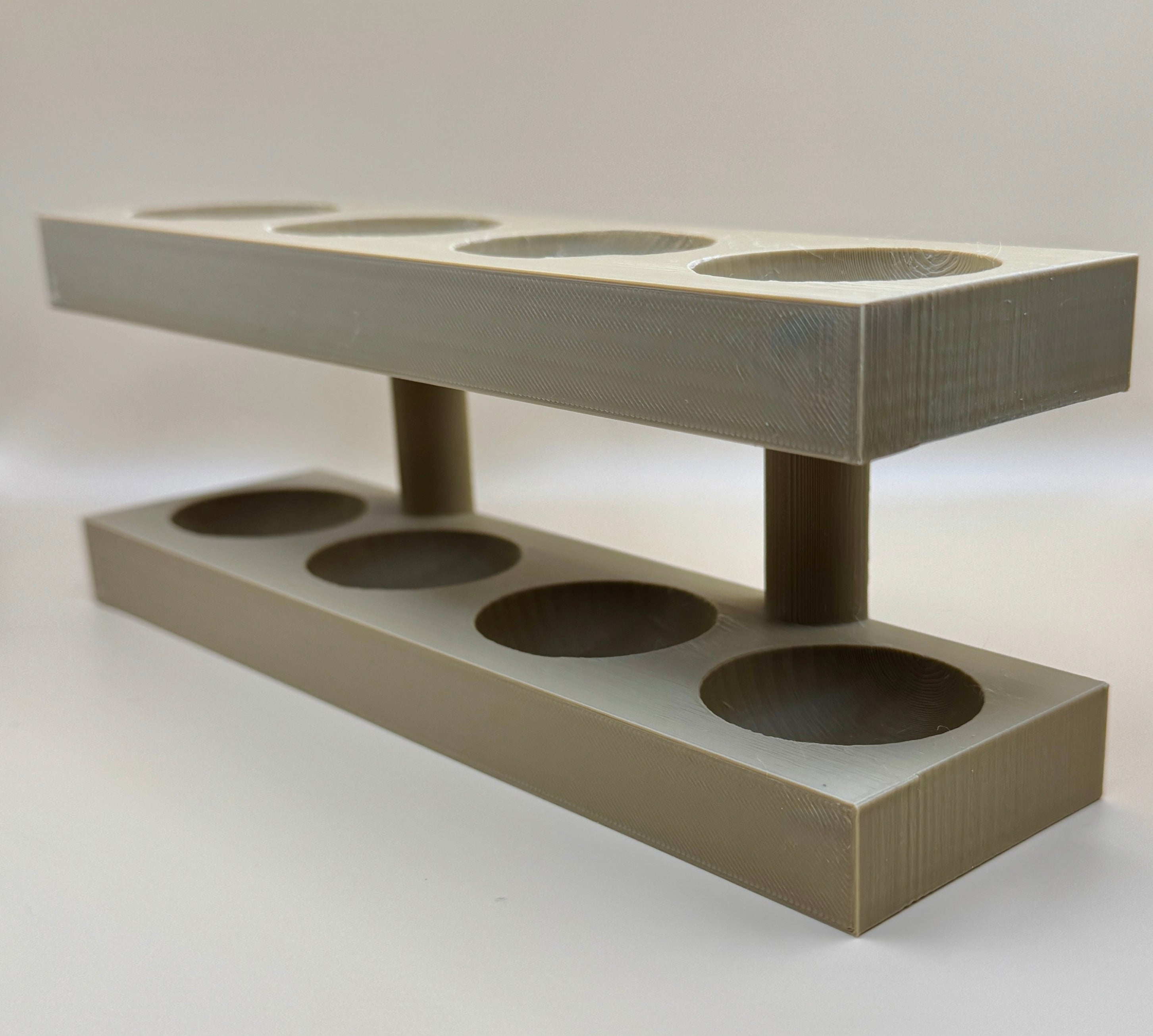 Two-Tier Golf Ball Display - Custom 3D Printed, Multiple Colors Available