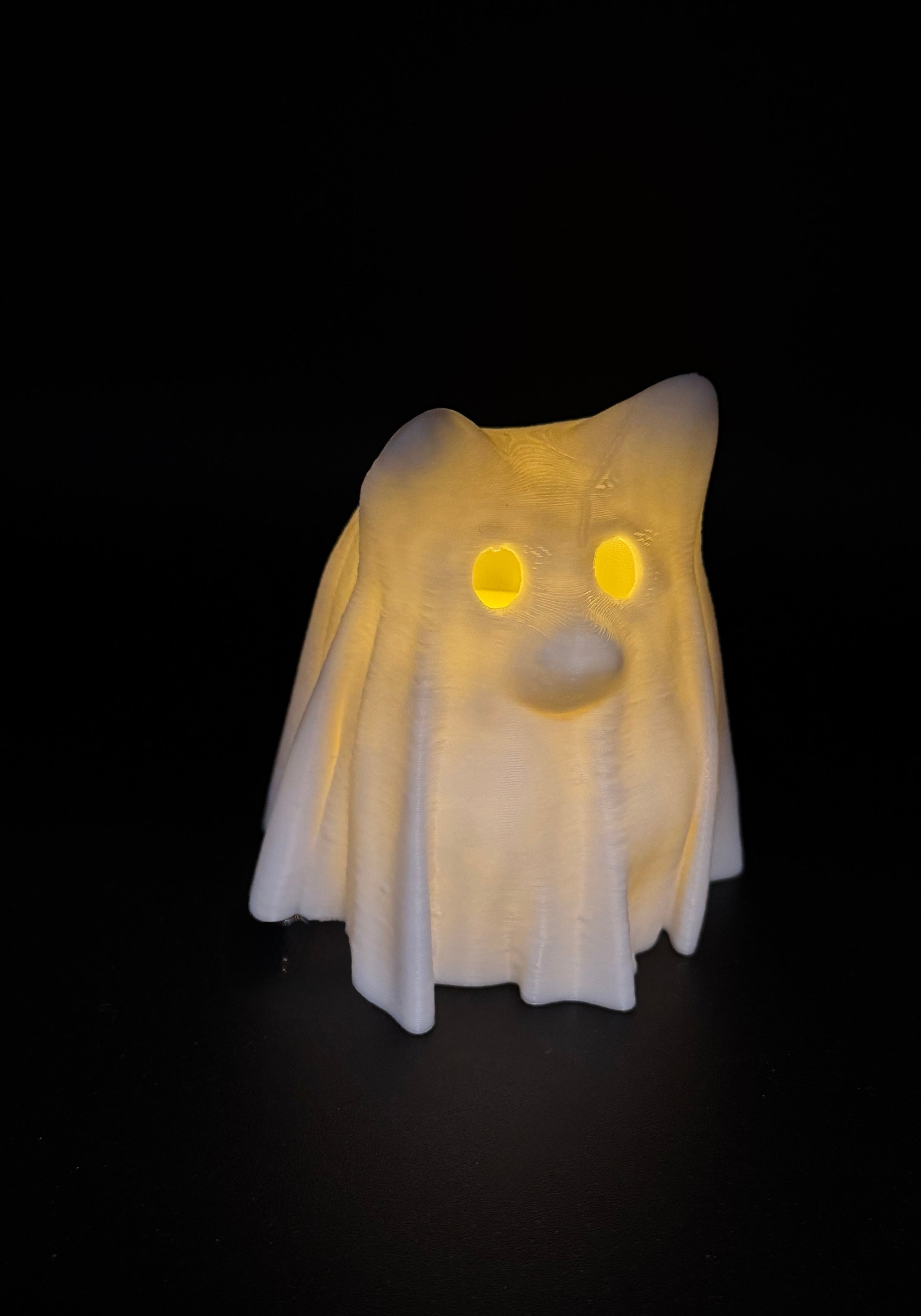 Halloween Decorative Family Ghosts - 3D Printed w/ Candle Included | Set of 3 Sizes