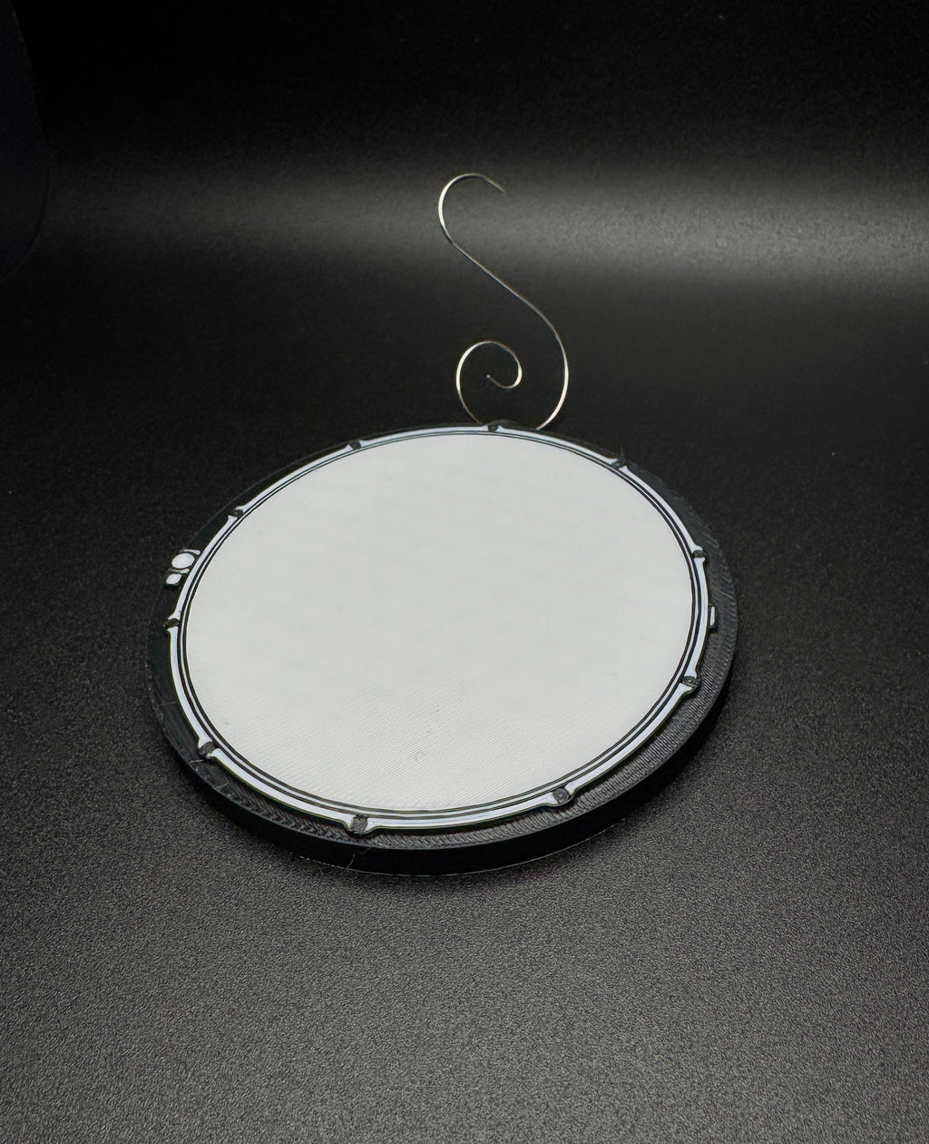 Snare Drum Ornament – 3D Printed Musician Gift, Customizable Holiday Décor
