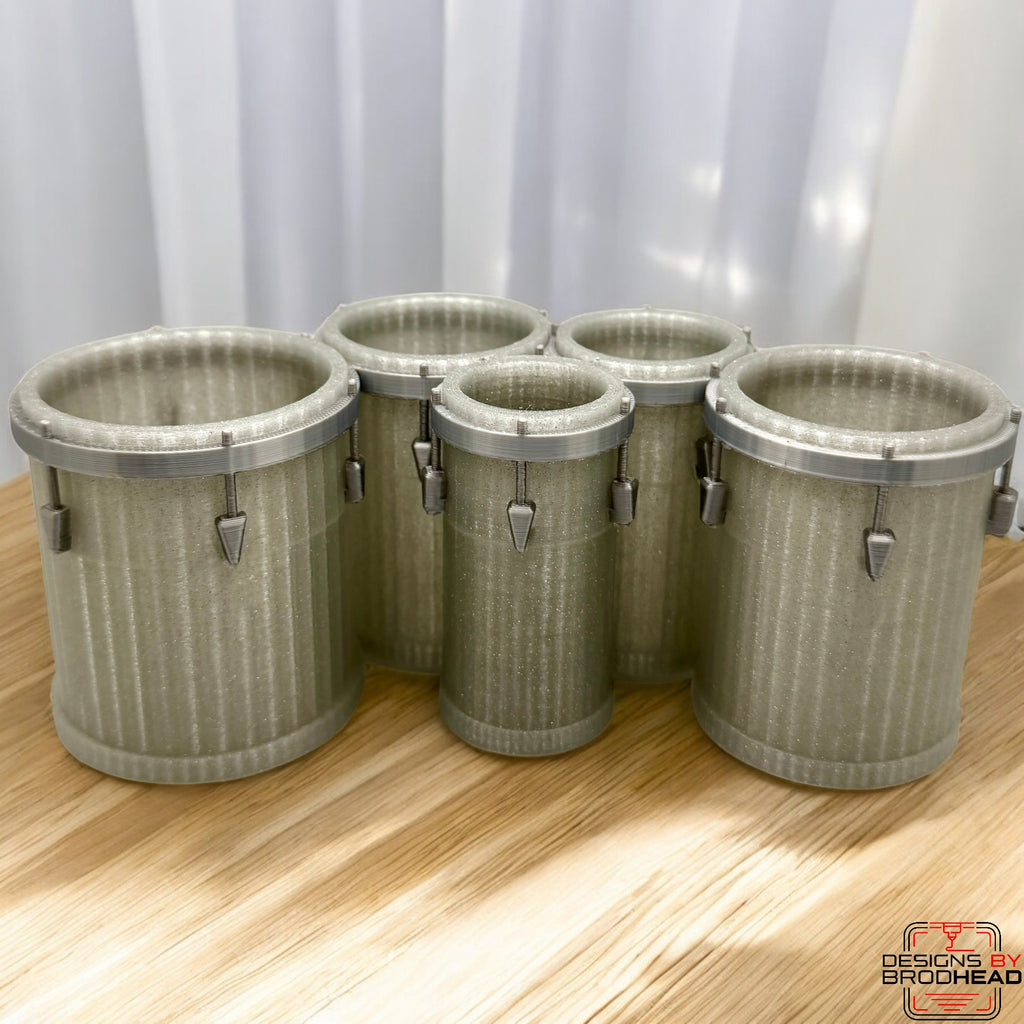 Marching Tenor Drum Desk Organizer – 3D Printed Pencil Holder for Drummers