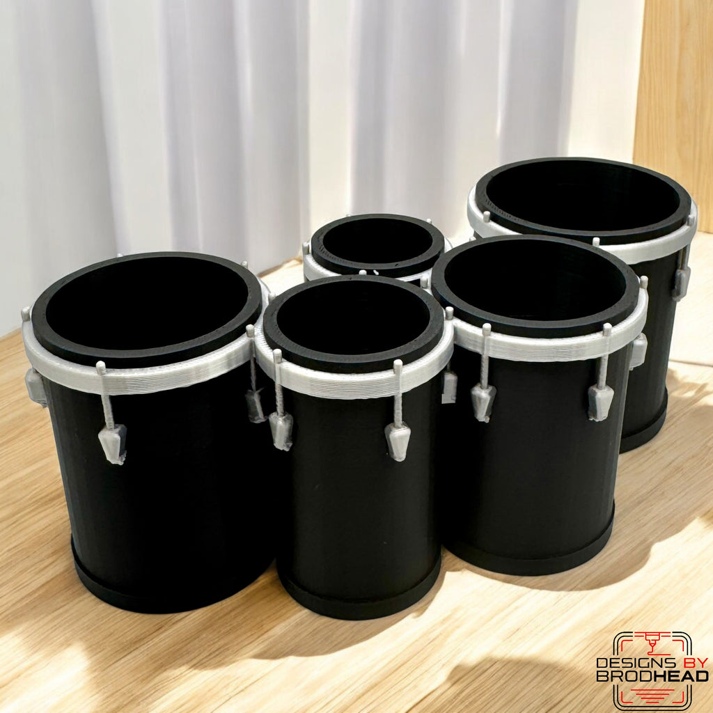 Marching Tenor Drum Desk Organizer – 3D Printed Pencil Holder for Drummers