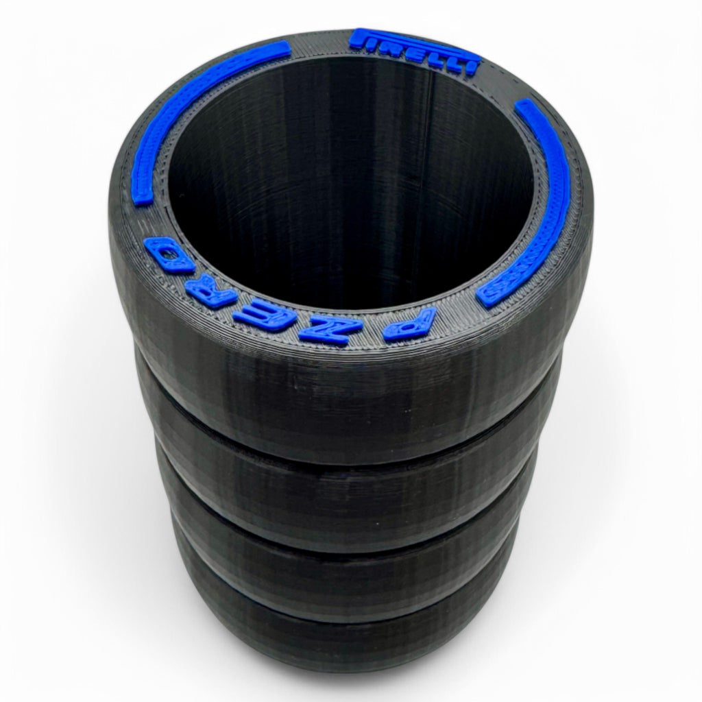 F1 Tyre Stack Can Holder – 3D Printed Racing Drink Holder for 12 oz & Slim Cans