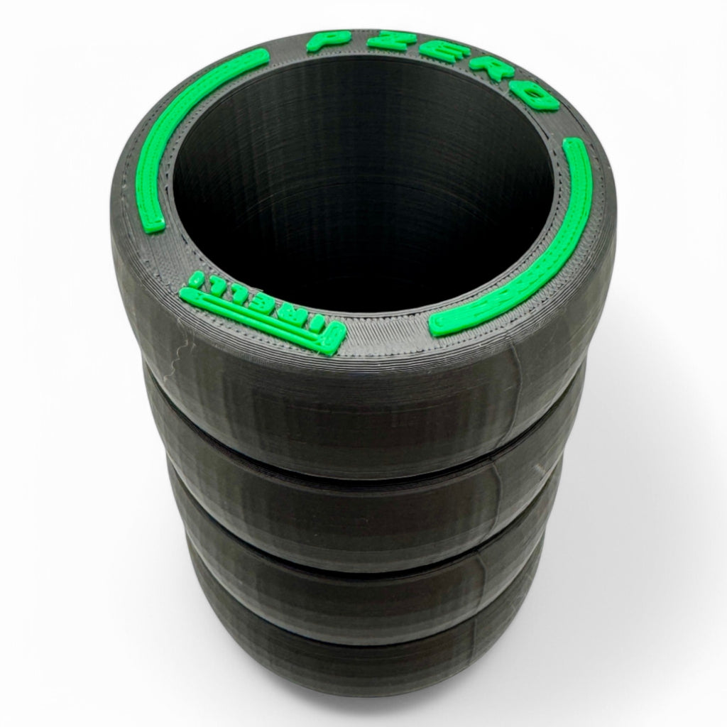 F1 Tyre Stack Can Holder – 3D Printed Racing Drink Holder for 12 oz & Slim Cans