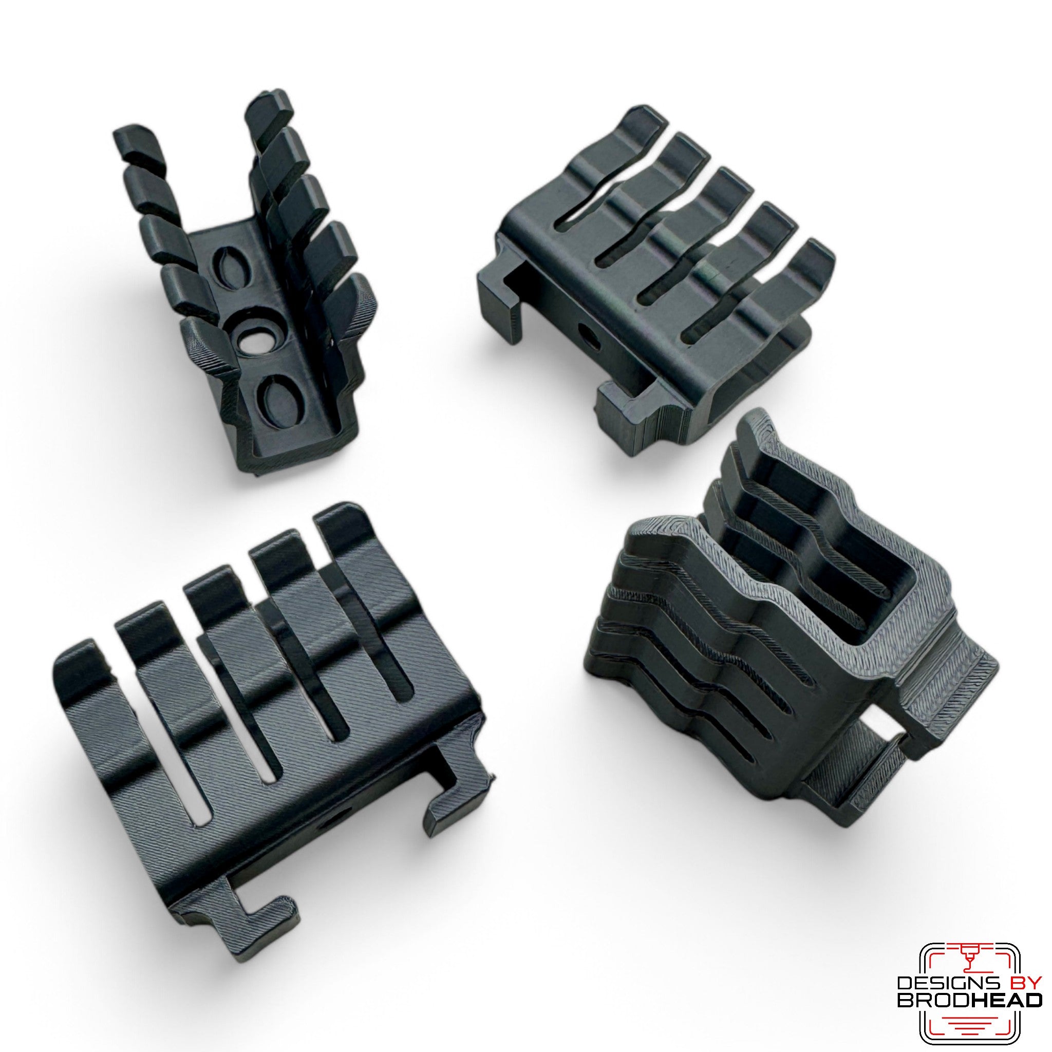Brodhead Bass Clips – Custom 3D Printed Mallet Holder Clips for Marching Bass Drums (BMH-100 Style Compatible)