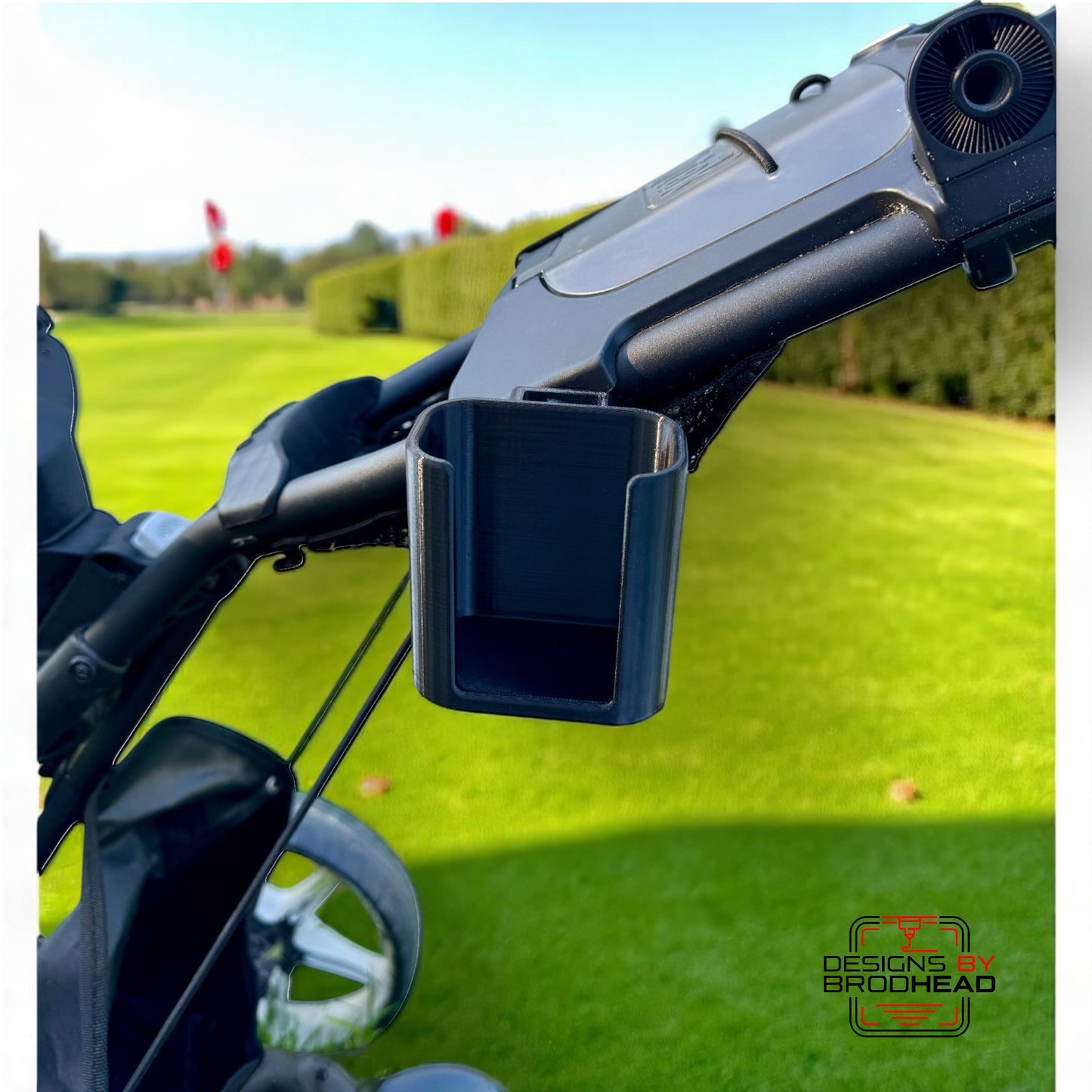 RangeLock NEW V2 Rangefinder Mount – Golf Push Cart Rangefinder Holder (Fits CaddyTek & More) ***PATENT-PENDING***