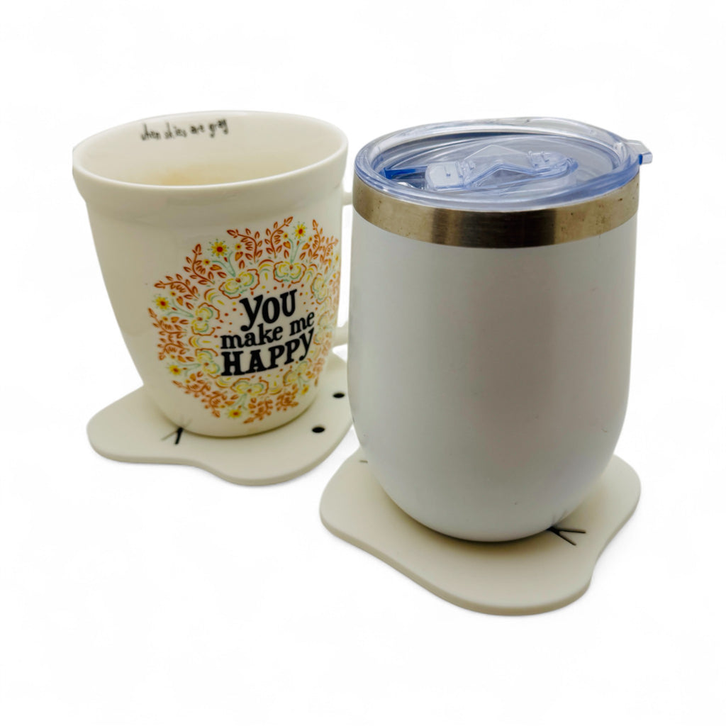 Melted Snowman Coaster Set – Christmas Decoration & Winter Home Décor (Set of 4)