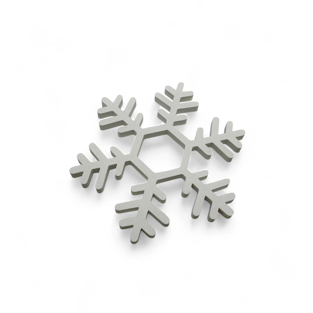 Snowflake Coasters Set: Matte, Hosting Accessories, Winter Holiday Table Decor