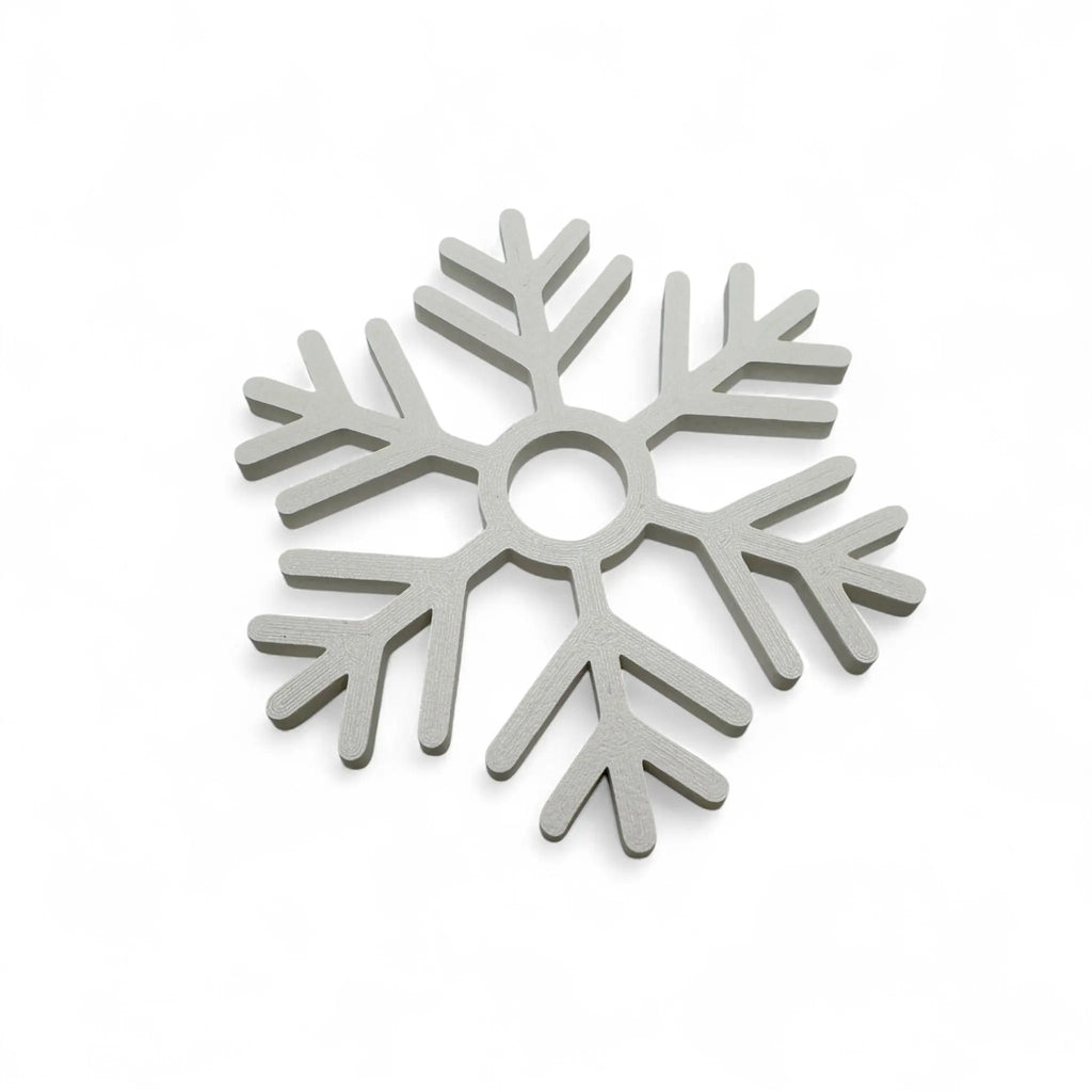 Snowflake Coasters Set: Matte, Hosting Accessories, Winter Holiday Table Decor