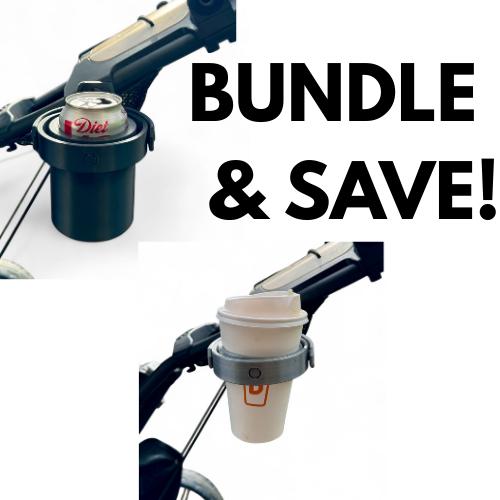 Golf Push Cart Cup Holder Gimbal: Stabilized DrinkLock for CaddyTek/Clicgear