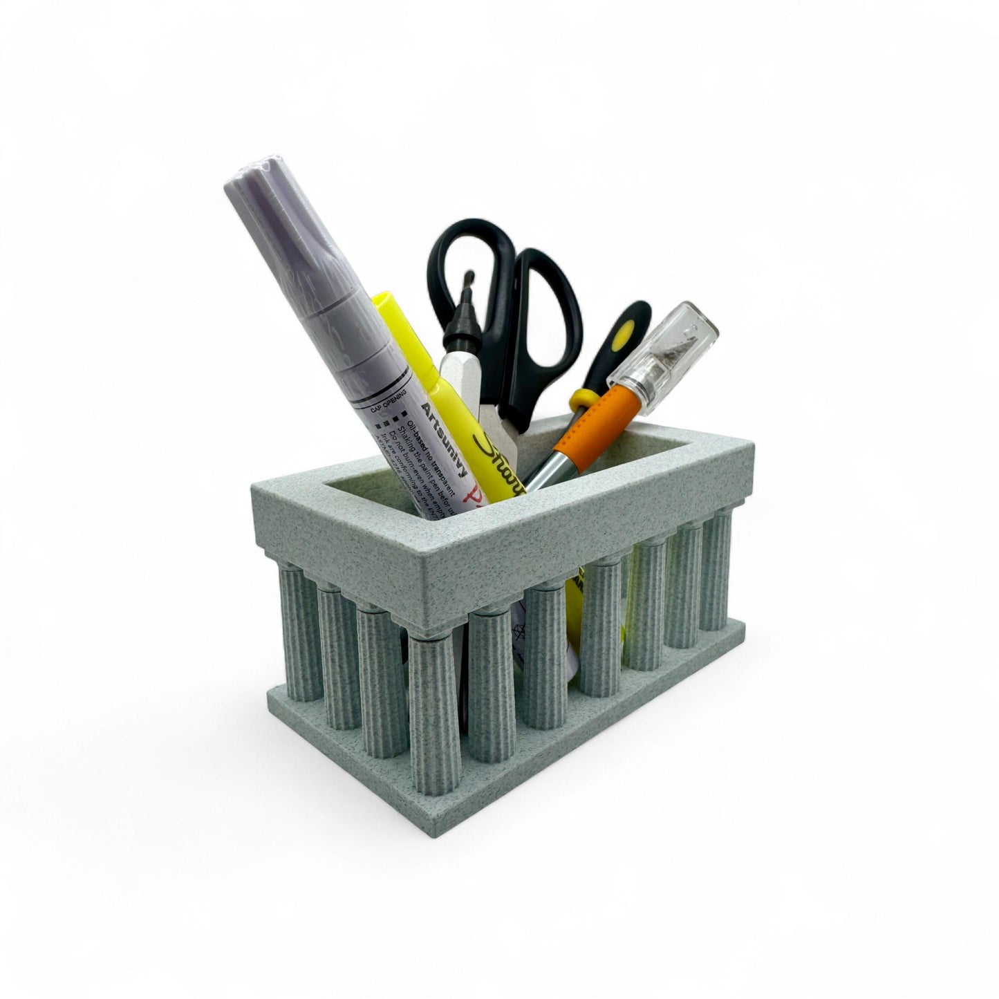 Classical Column Desk Organizer | Pen and Pencil Holder - Greek & Roman Inspired Office Décor