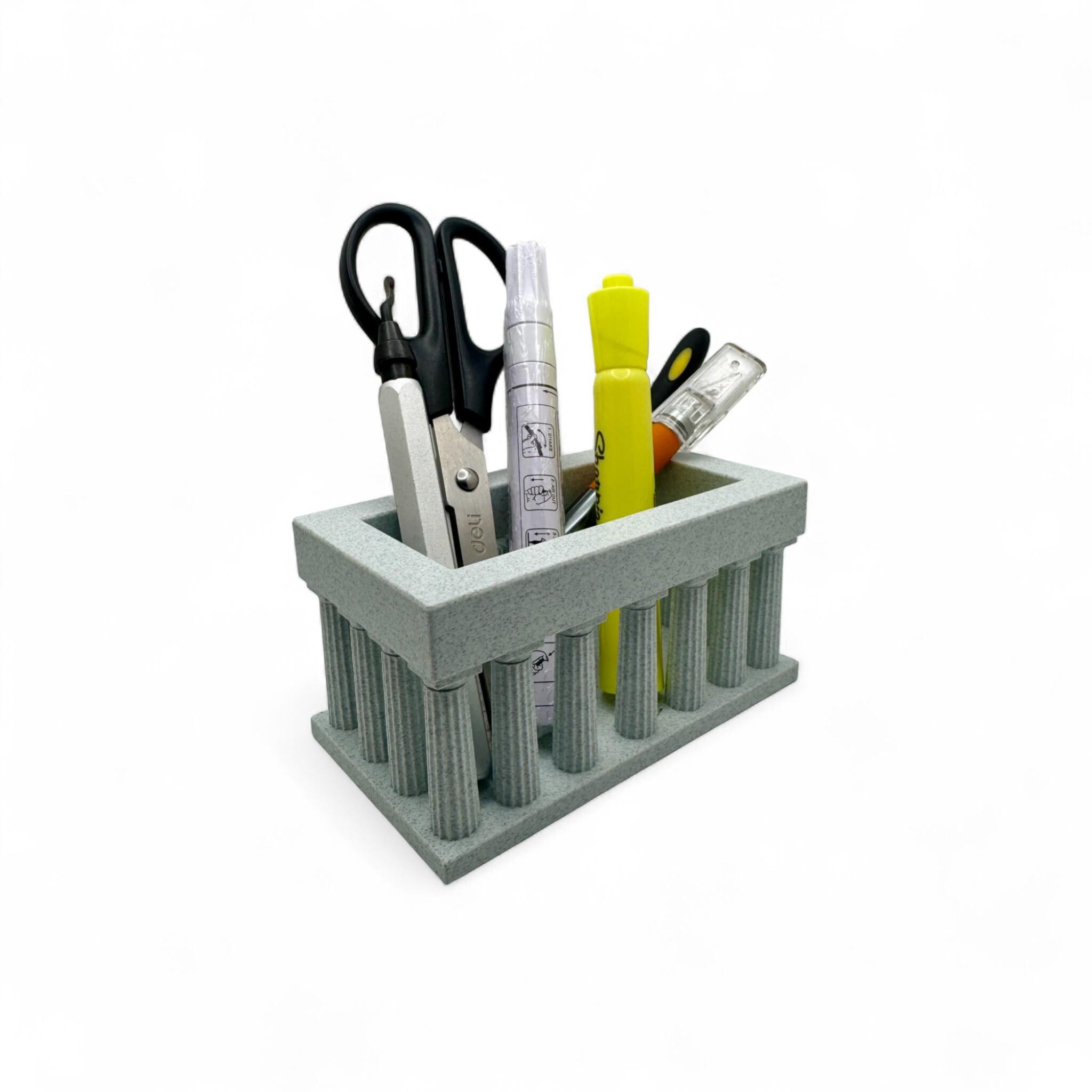Classical Column Desk Organizer | Pen and Pencil Holder - Greek & Roman Inspired Office Décor