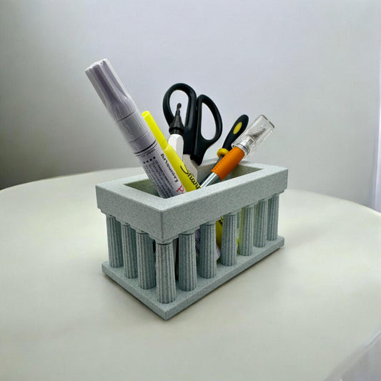 Classical Column Desk Organizer | Pen and Pencil Holder - Greek & Roman Inspired Office Décor