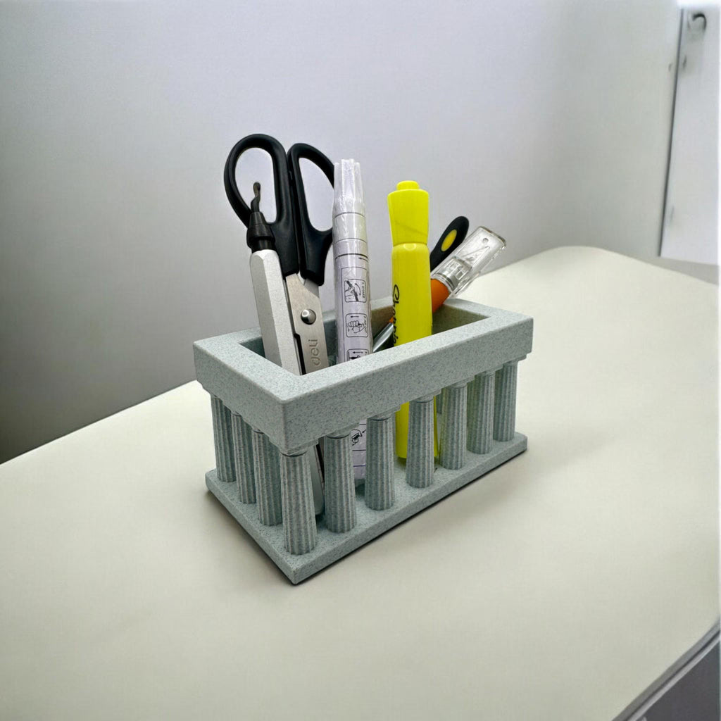 Classical Column Desk Organizer | Pen and Pencil Holder - Greek & Roman Inspired Office Décor