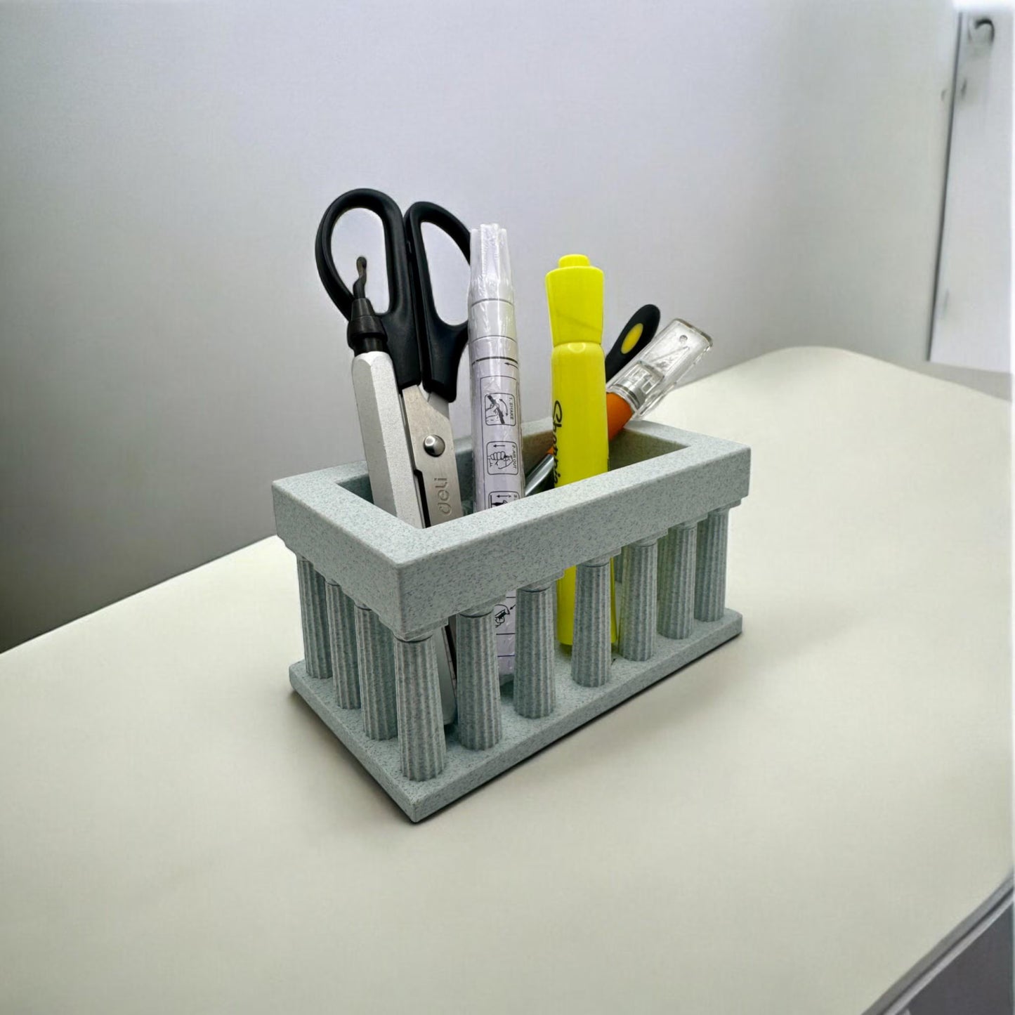 Classical Column Desk Organizer | Pen and Pencil Holder - Greek & Roman Inspired Office Décor