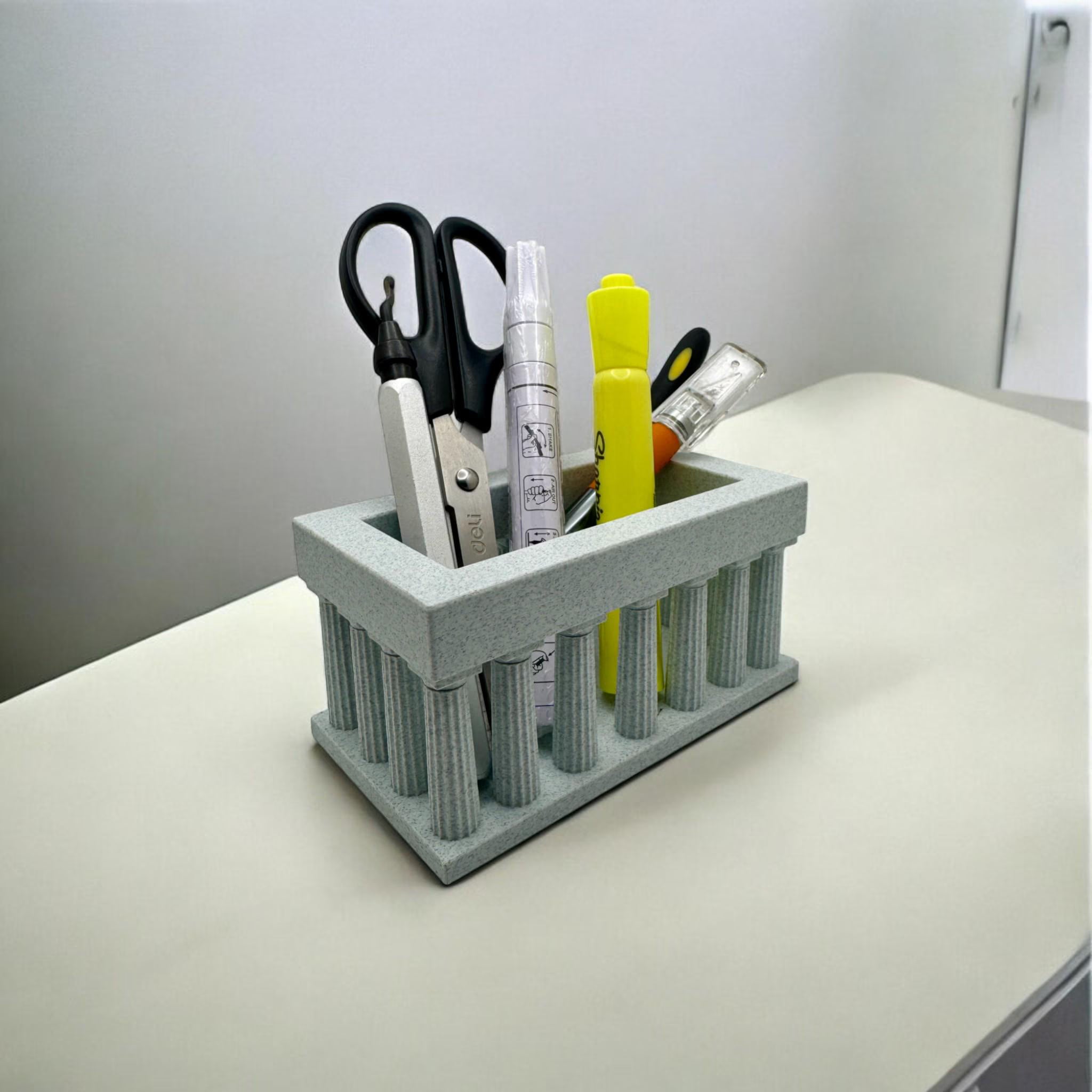 Classical Column Desk Organizer | Pen and Pencil Holder - Greek & Roman Inspired Office Décor
